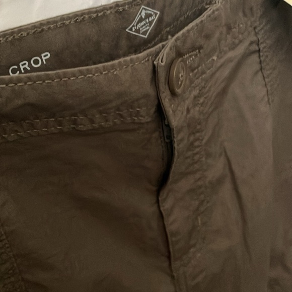St John’s Bay: Brown Khaki Crop Mid-Rise Pants- 18 - Picture 8 of 16